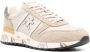 Premiata Logo Sneakers Suède Rubberen Zool Canvas Beige Heren - Thumbnail 9