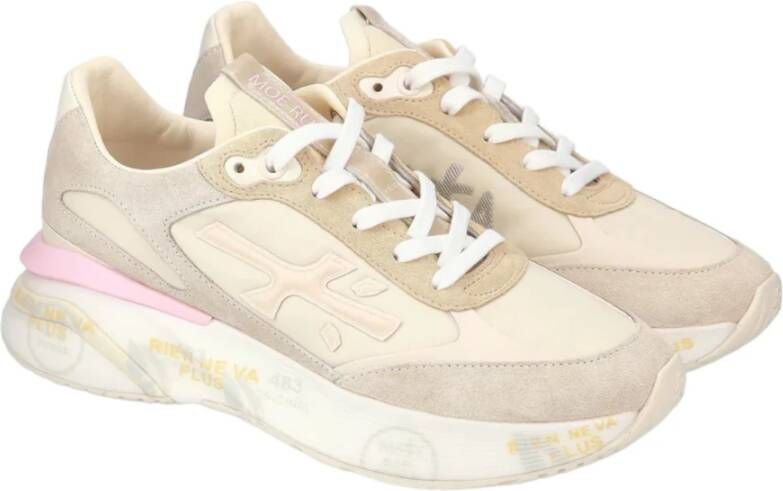 Premiata Stijlvolle Beige Sneakers Multicolor Dames