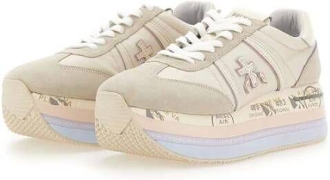 Premiata Stijlvolle Beige Sneakers voor Vrouwen Multicolor Dames
