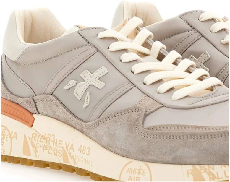 Premiata Stijlvolle Beige Sneakers voor Mannen Multicolor Heren