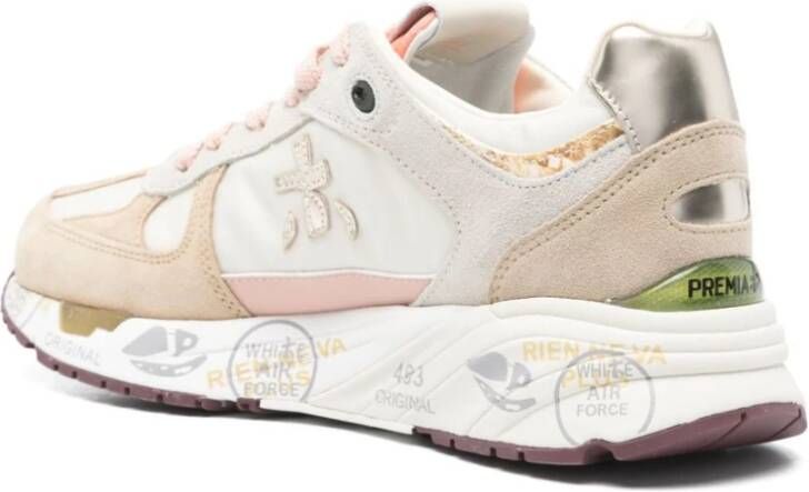 Premiata Beige Sneakers voor Vrouwen Multicolor Dames