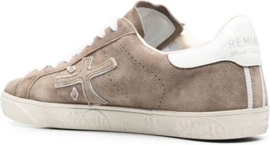 Premiata Beige Steven Low-Top Sneakers Beige Heren