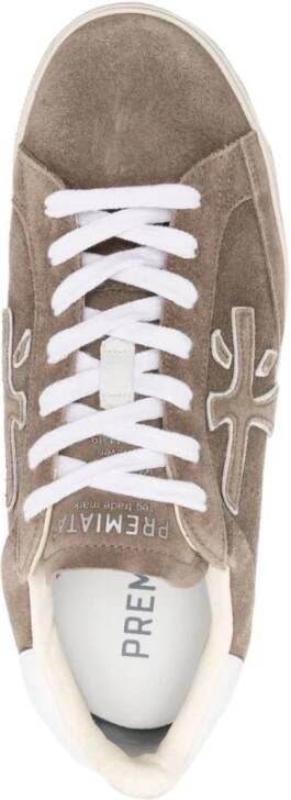 Premiata Beige Steven Low-Top Sneakers Beige Heren