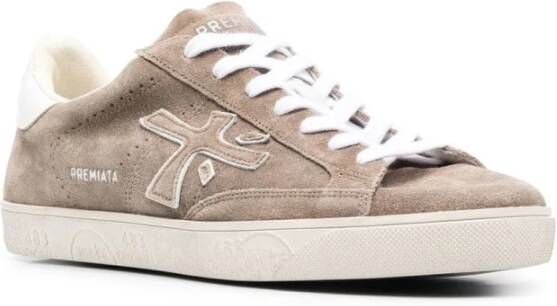 Premiata Beige Steven Low-Top Sneakers Beige Heren