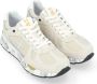 Premiata Beige Suède en Technische Stof Sneaker Multicolor Heren - Thumbnail 3