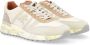 Premiata Beige Suède en Technische Stof Sneaker White Heren - Thumbnail 2