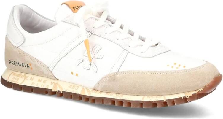 Premiata Witte Suède Sneakers White Heren