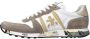 Premiata Beige Suède Sneakers met Wit Detail - Thumbnail 2