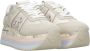 Premiata Suede Logo Sneakers Reguliere Pasvorm Rubberen Zool Beige Dames - Thumbnail 14