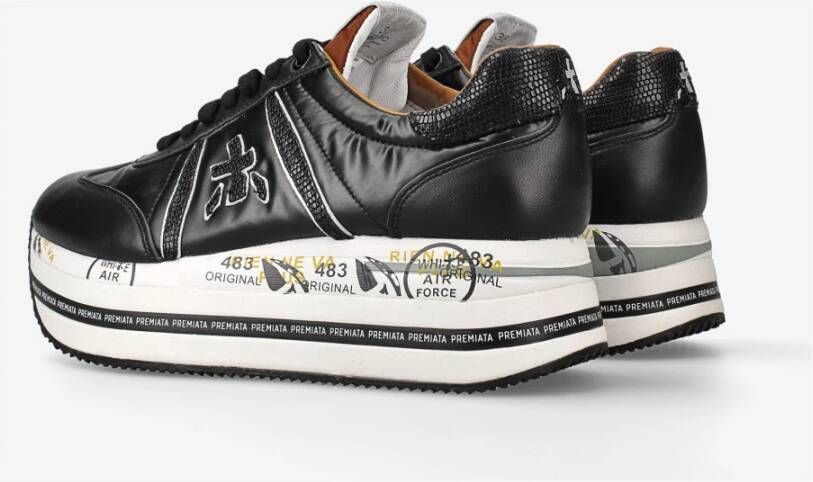 Premiata Beth Sneakers in Technische Materialen Black Dames