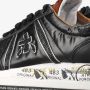 Premiata Chunky Leren Sneaker met Klassieke Prints Black Dames - Thumbnail 12