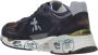 Premiata Blauwe Leren Sneakers met Suede en Nylon Inzetstukken Blue Heren - Thumbnail 5