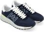 Premiata Blauwe Leren Sneaker Lander Model Blue Heren - Thumbnail 4