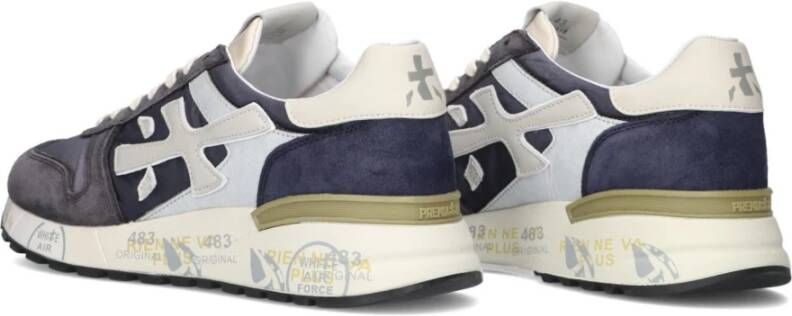 Premiata Blauwe Mick Lage Sneakers Blue Heren