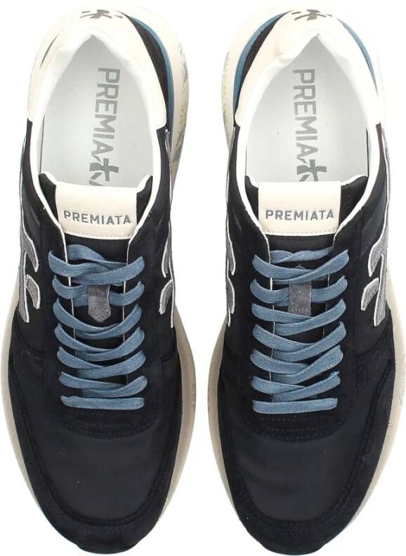 Premiata Blauwe Mick Sneakers met Rubberen Zool