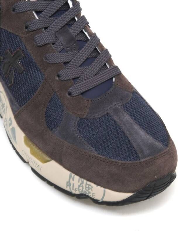 Premiata Bruin Blauwe Sneakers Stijlvol en Comfortabel Brown Heren