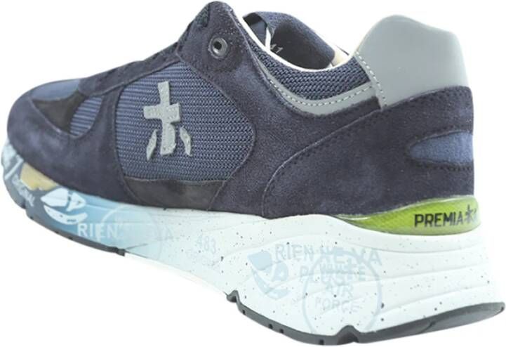 Premiata Blauwe Sneakers met Ergonomische Zool Blue Heren
