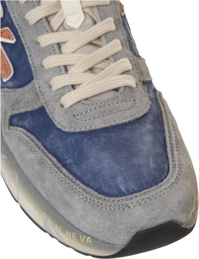 Premiata Blauwe Sneakers Mick Stijlvol Design