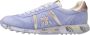 Premiata Lichtblauwe Sneakers met Logo Patch Blue Dames - Thumbnail 2