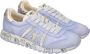 Premiata Lichtblauwe Sneakers met Logo Patch Blue Dames - Thumbnail 3