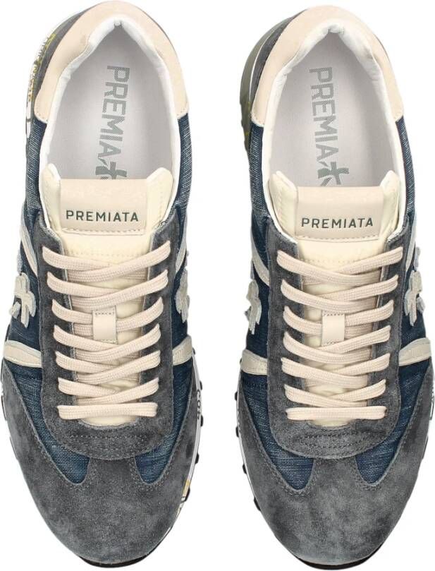 Premiata Blauwe Sneakers Multicolor Heren