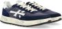 Premiata Blauwe Suède en Technische Stof Sneaker Multicolor Heren - Thumbnail 2