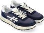 Premiata Blauwe Suède en Technische Stof Sneaker Multicolor Heren - Thumbnail 4