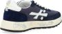 Premiata Blauwe Suède en Technische Stof Sneaker Multicolor Heren - Thumbnail 5