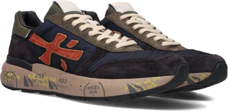 Premiata Blauwe Suède Heren Sneakers Mick