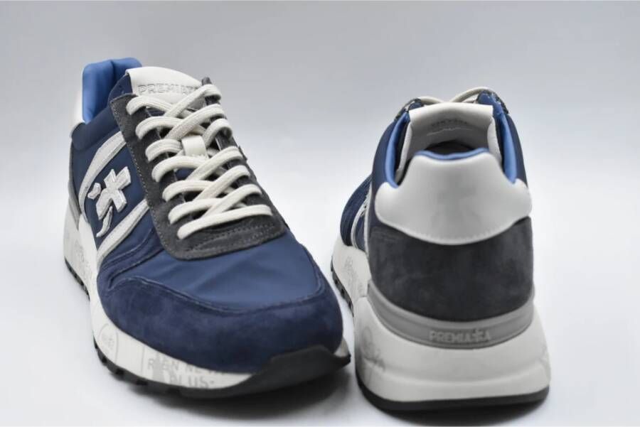 Premiata Blauwe Veterschoenen Stijlvolle Comfortabele Schoenen