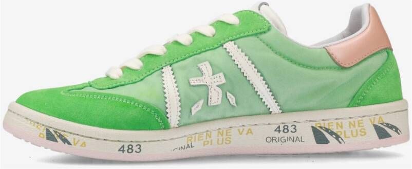 Premiata Bonnie Street Style Sneakers Green Dames