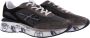 Premiata Logo Print Net en Leren Sneakers Gray Heren - Thumbnail 7