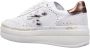 Premiata Witte Leren Sneakers Logo Zijkant Achterkant White Dames - Thumbnail 5
