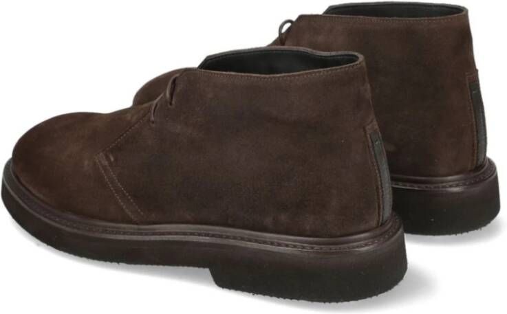 Premiata Bruine Suède Desert Enkellaarzen Brown Heren