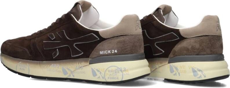 PREMIATA Lage Sneakers Heren Mick Maat: 41 Materiaal: Suède Kleur: Bruin - Foto 3