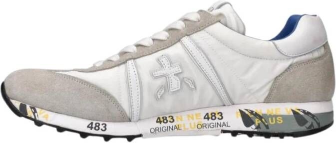 Premiata Casual Hybride Leren Sneakers Wit White Dames