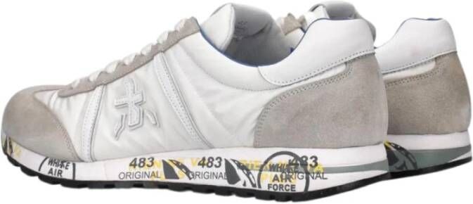 Premiata Casual Hybride Leren Sneakers Wit White Dames