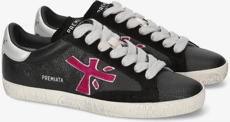 Premiata Casual Sneakers in Blauw Black Heren