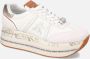 Premiata Beth 7037 Deportiva Plataforma Sneakers White Dames - Thumbnail 15