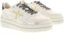 Premiata Low-Top Sneakers Animal Print Laces Ivory Leather And Suede Sneaker in wit - Thumbnail 8