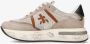Premiata Elegante en Comfortabele Leren Sneakers Beige Dames - Thumbnail 10