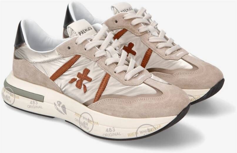Premiata Casual Sneakers voor dagelijks gebruik Beige Heren