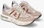 Premiata Elegante en Comfortabele Leren Sneakers Beige Dames - Thumbnail 11
