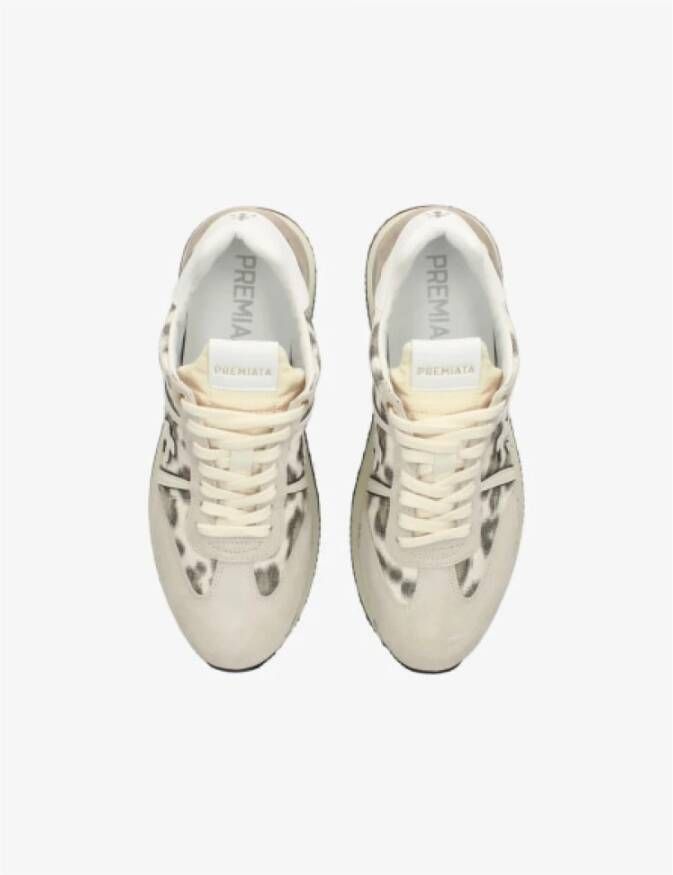 Premiata Conny damessneakers met leermix