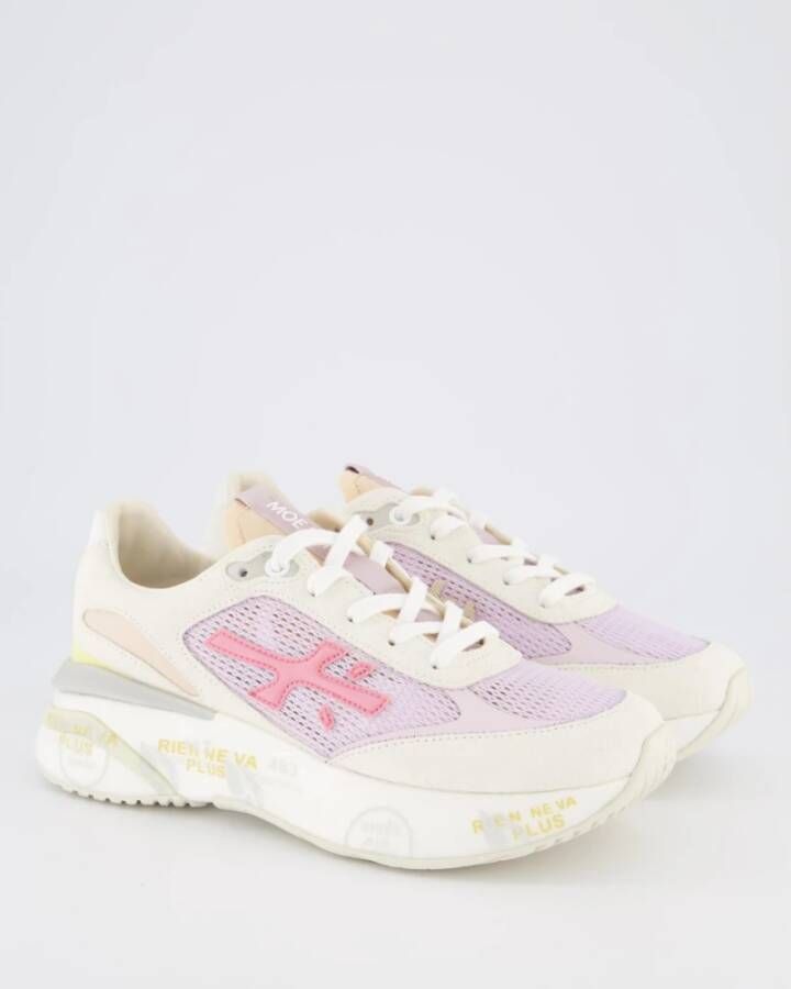 Premiata Dames Moerun D Sneaker Paars Beige Multicolor Dames