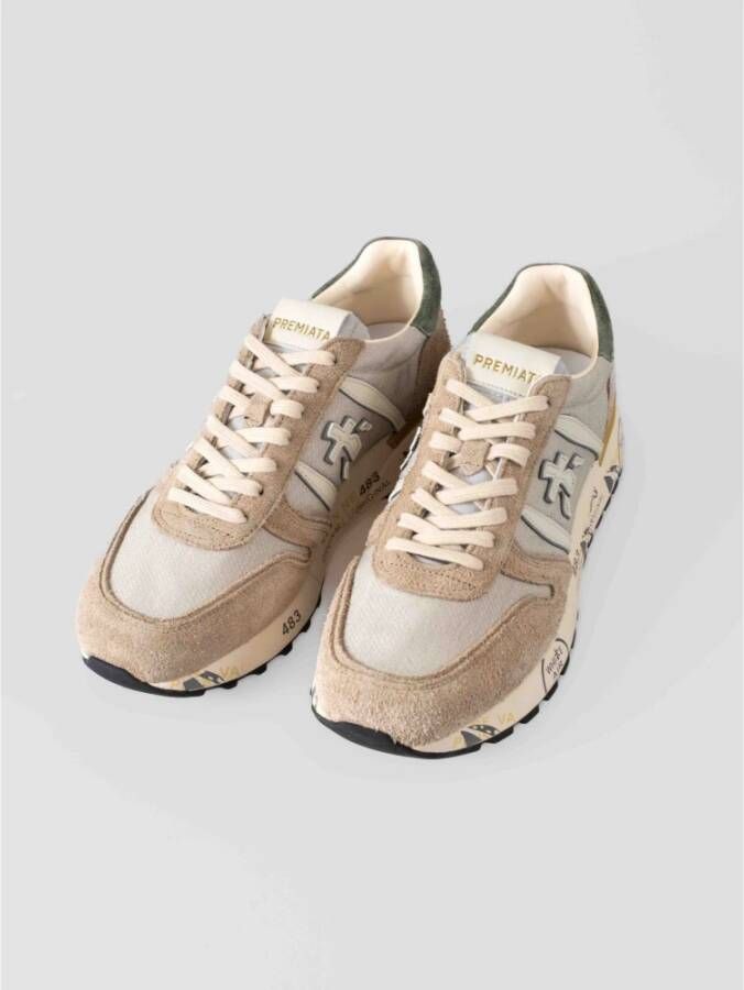 Premiata Elegante Sneakers met Leren Details Multicolor Heren