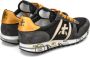 Premiata Heren Eric Zwart Geel Contrast Sneakers Black Heren - Thumbnail 8
