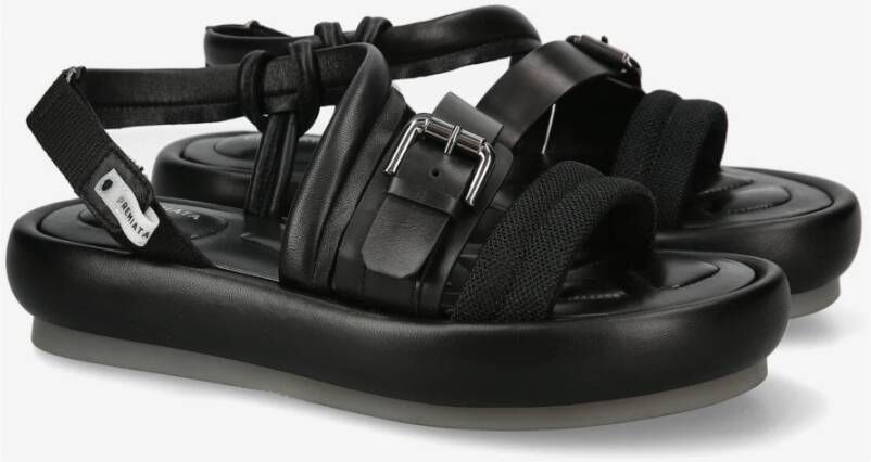 Premiata Flat Sandals Black Dames