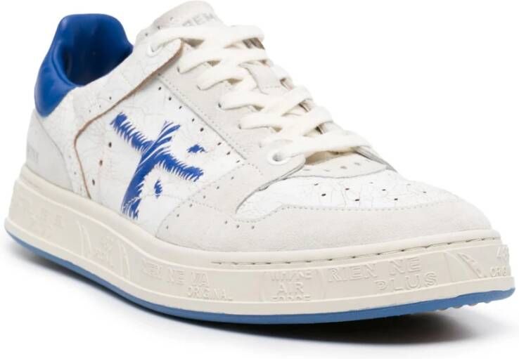 Premiata Gebarsten Effect Sneakers White Heren