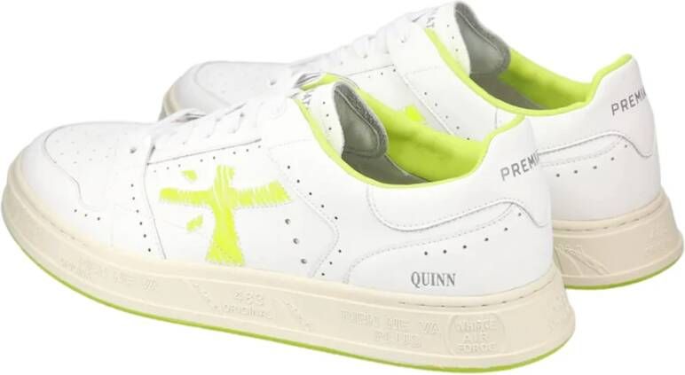 Premiata Gebarsten Effect Witte Sneakers White Heren